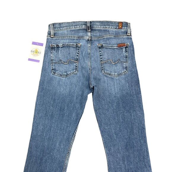 7 For All Mankind Slimmy Slim Straight Leg Jeans Mens 30 Preppy Normcore Classic - Picture 16 of 16